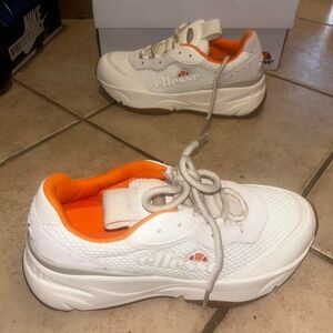 Ellesse Women's White and Cream Trainers